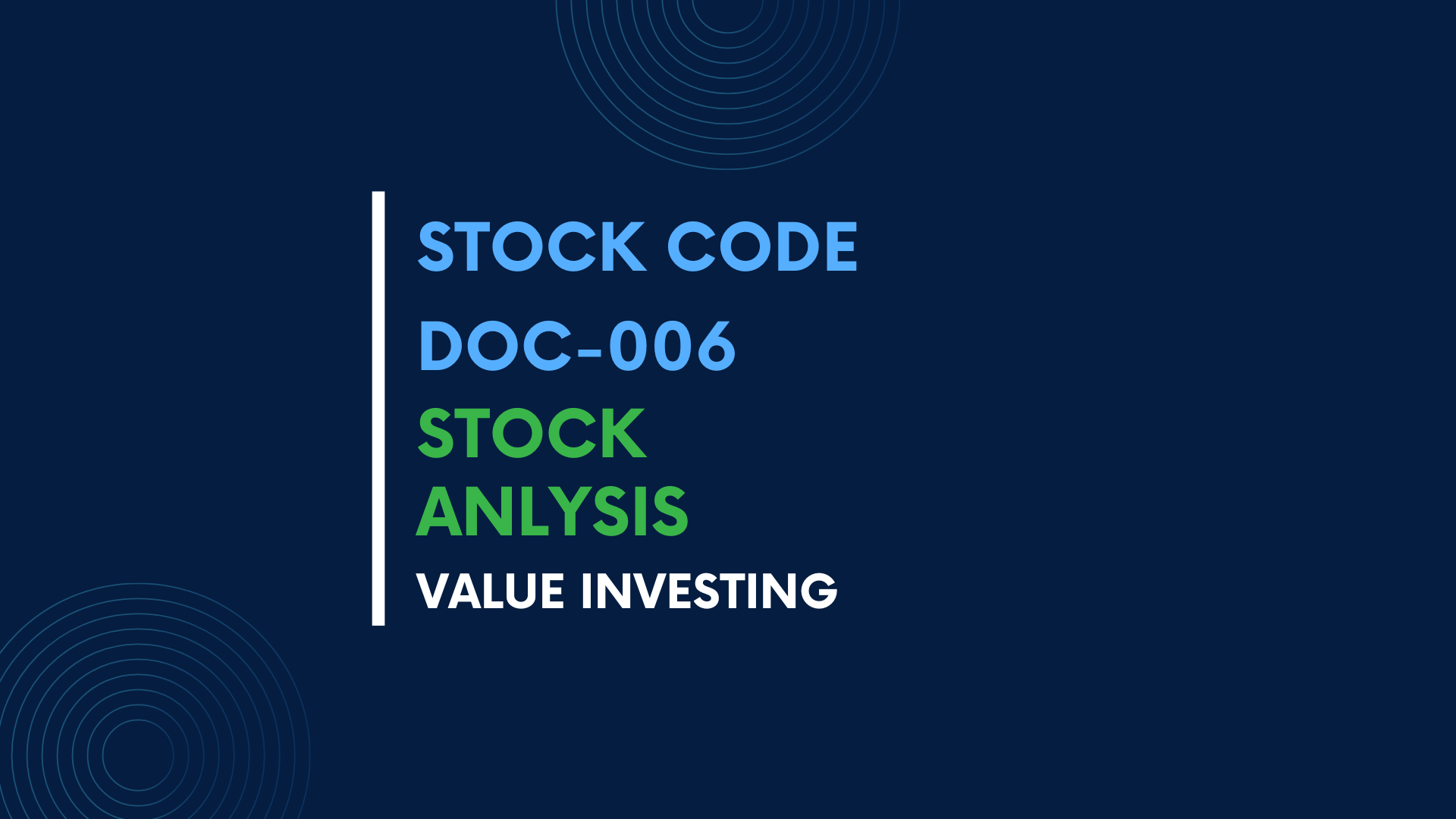 Value Investing Analysis